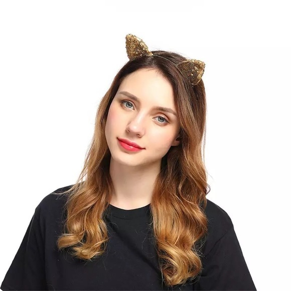 Big SALE ❗️ Fall Arrives Sequin Cat Headband - Picture 3 of 5